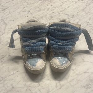 Nike Light Blue and White Men's Sneakers